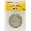 Image 1 : 1882-O/S $1 Morgan Silver Dollar VAM-3 Top 100 ANACS XF45