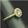 Image 4 : 14KT Yellow Gold 0.90 ctw Natural Brilliant Round Cut Diamond Solitaire Engageme