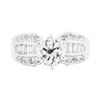 Image 1 : 18KT White Gold 2.15 ctw Diamond Ring