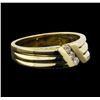 Image 2 : 14KT Yellow Gold 0.15 ctw Diamond Ring