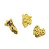 Image 1 : Lot of (3) Gold Nuggets 1.9 grams Total Weight