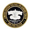 Image 1 : .999 Silver Gold Strike Inn Boulder City, Nevada $10 Limited Edition Casino Gami