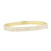 Image 1 : 14KT Yellow Gold 3.40 ctw Diamond Bangle Bracelet