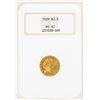 Image 1 : 1929 $2 1/2 Indian Head Quarter Eagle Gold Coin NGC MS61