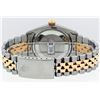 Image 4 : Rolex Mens 36mm Two Tone Yellow Gold Blue Vignette Diamond DateJust Wristwatch