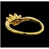 Image 3 : 14KT Yellow Gold 0.40 ctw Diamond Ring