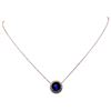 Image 2 : 14KT White Gold Evil Eye 0.37 ctw Diamond Necklace