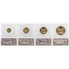 Image 3 : 2013 American Gold Eagle (4) Coin Set ANACS MS70 First Strike