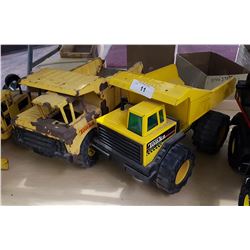 TWO VINTAGE TONKA DUMP TRUCKS