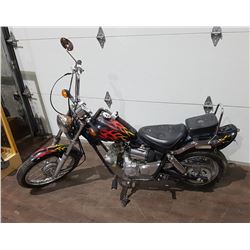 FLAMED CHOPPER  MOTORCYCLE