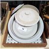 Image 1 : BOX LOT APPROX 6 CROCK/STONEWARE LIDS