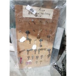 COLLECTION OF KEYS FROM BC PENITENTIARY