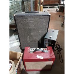 TWO GUITAR AMPS & STEREO AMP