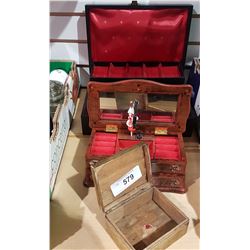THREE KEEPSAKE BOXES