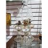 Image 1 : THREE GLASS OIL LAMPS