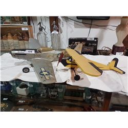 TWO VINTAGE TOY AIRPLANES