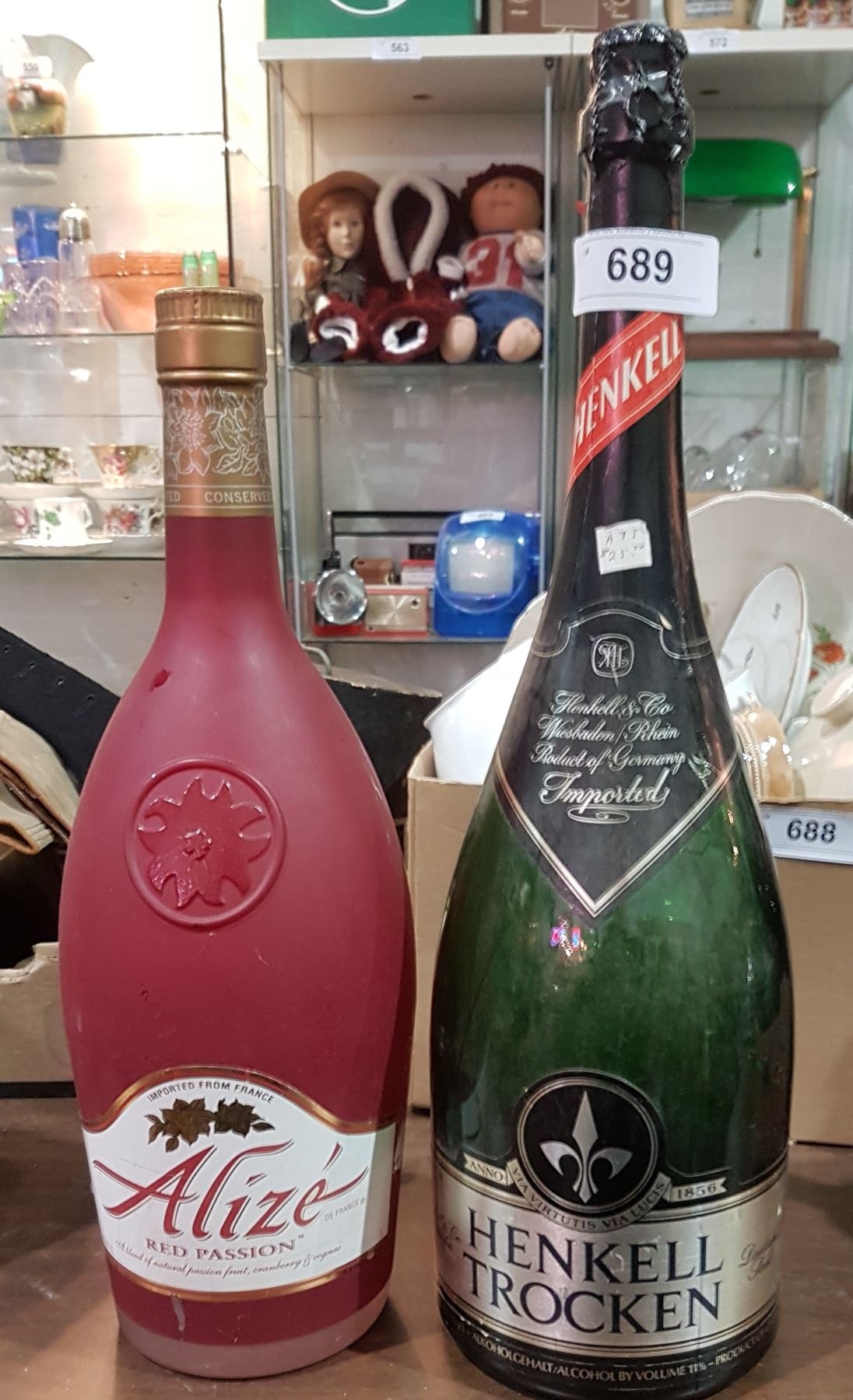 TWO TEXAS MICKEY SIZE LIQUOR BOTTLES