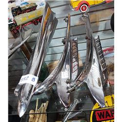 THREE VINTAGE HOOD ORNAMENTS