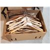 Image 1 : BOX OF ANTIQUE COAT HANGERS W/ADVERTISING
