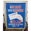 Image 1 : 1960'S DOUBLE SIDED ATLAS DEALERSHIP SIGN
