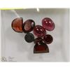 Image 1 : 23) ASSORTED GENUINE GARNET GEMSTONES
