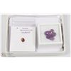 Image 1 : 30) GENUINE GARNET, AMETHYST, TANZANITE GEMSTONES