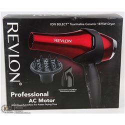 REVLON IONSELECT TOURMALINE CERAMIC 1875W DRYER