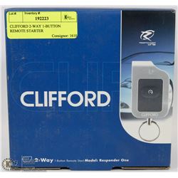 CLIFFORD 2 WAY 1 BUTTON REMOTE STARTER