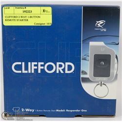 CLIFFORD 2 WAY 1 BUTTON REMOTE STARTER