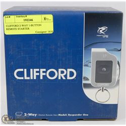 CLIFFORD 2 WAY 1 BUTTON REMOTE STARTER