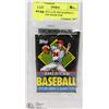 Image 1 : 2 UNOPENED LATE 80'S BASEBALL CARD PACKS MADE FOR