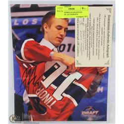 JARED TINORDI GUARANTEED AUTHENTIC AUTOGRAPH