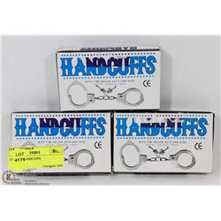 LOT OF 3 HANDCUFFS