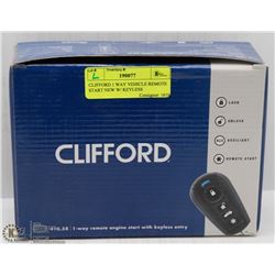 CLIFFORD 1 WAY VEHICLE REMOTE START NEW W/ KEYLESS