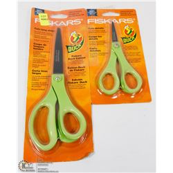 2 FISKARS NON STICK BLADE COATING SCISSORS