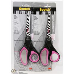 2 SCOTCH 8" MULTIPURPOSE SCISSORS