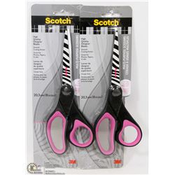 2 SCOTCH 8" MULTIPURPOSE SCISSORS