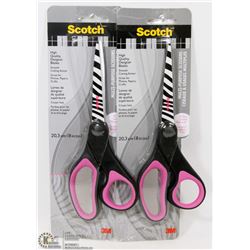 2 SCOTCH 8" MULTIPURPOSE SCISSORS