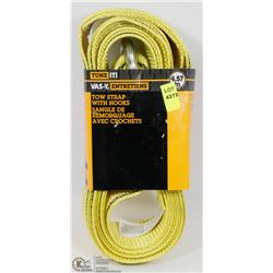 15FT TUNE IT TOW STRAP WITH HOOKS