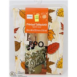 RECTANGLE PRINTED TABLECLOTH 60"X84"