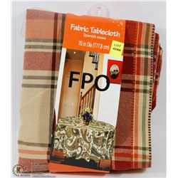 FABRIC ROUND TABLE CLOTH 70" DIAMETER