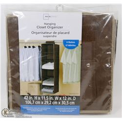 MAINSTAYS HANGING CLOSET ORGANIZERS WITH 5 SHELVES