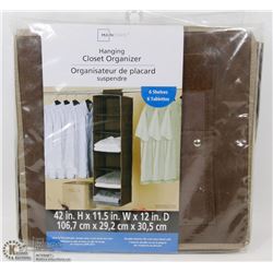 MAINSTAYS HANGING CLOSET ORGANIZERS WITH 5 SHELVES