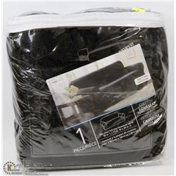 MAINSTAYS STRETCH SOFA FURNITURE COVER BLACK