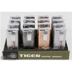 CASE OF 12 TIGER TORCH LIGHTERS