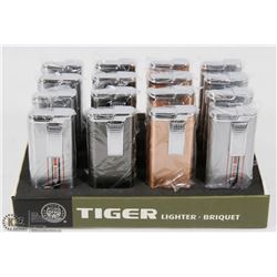 CASE OF 12 TIGER TORCH LIGHTERS