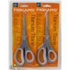 Image 1 : TWO FISKARS TITANIUM COATED BLADE SCISSORS