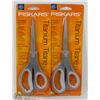 Image 1 : TWO FISKARS TITANIUM COATED BLADE SCISSORS