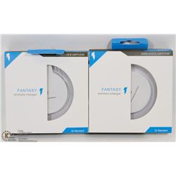 LOT OF 2 FANTASY WIRELESS CHARGERS