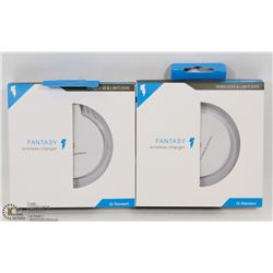 LOT OF 2 FANTASY WIRELESS CHARGERS